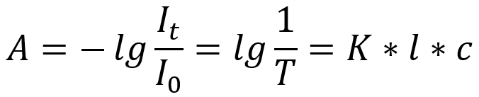 分光光度法測量公式 分光光度法測量公式